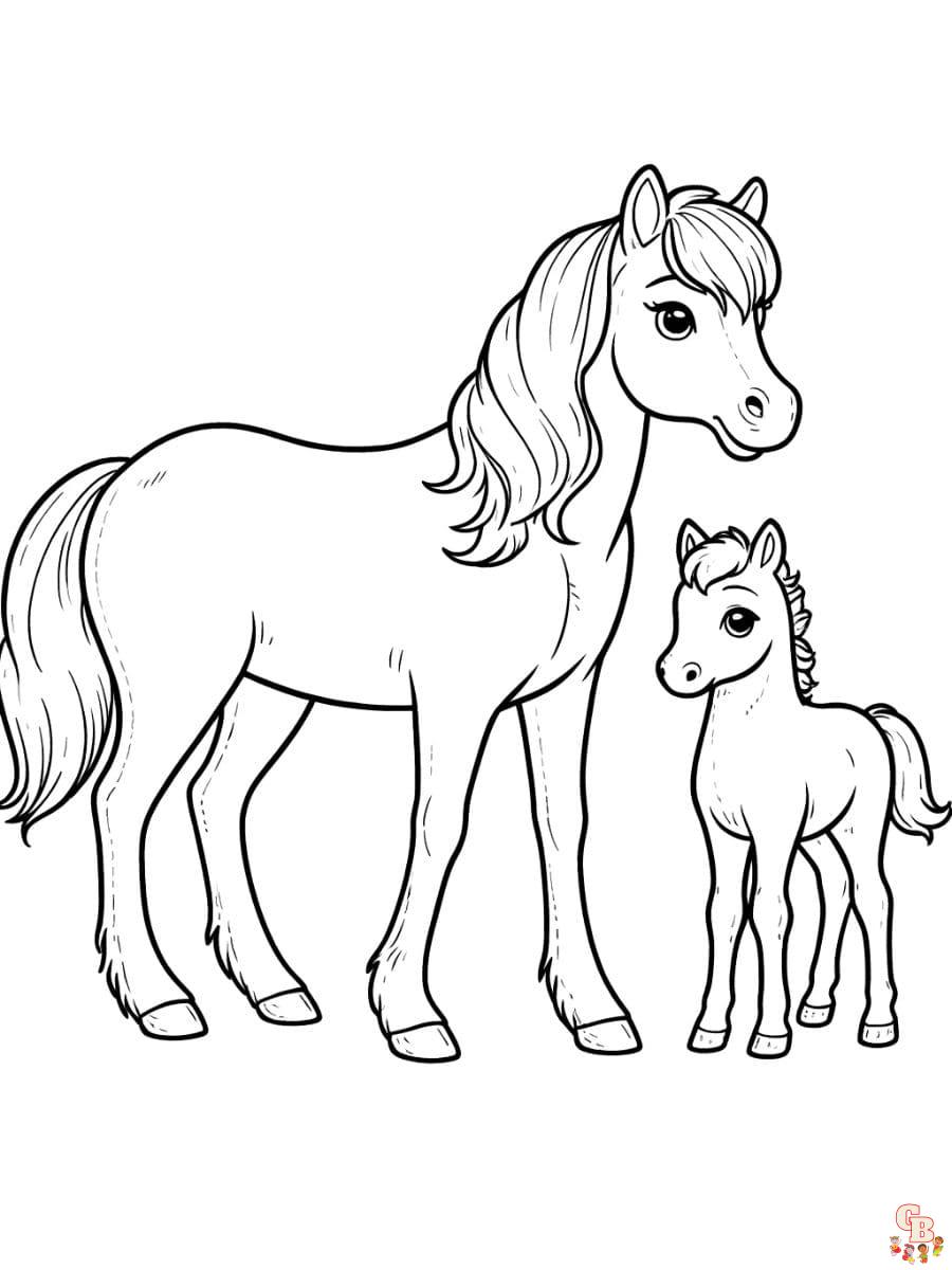 coloring pages horse