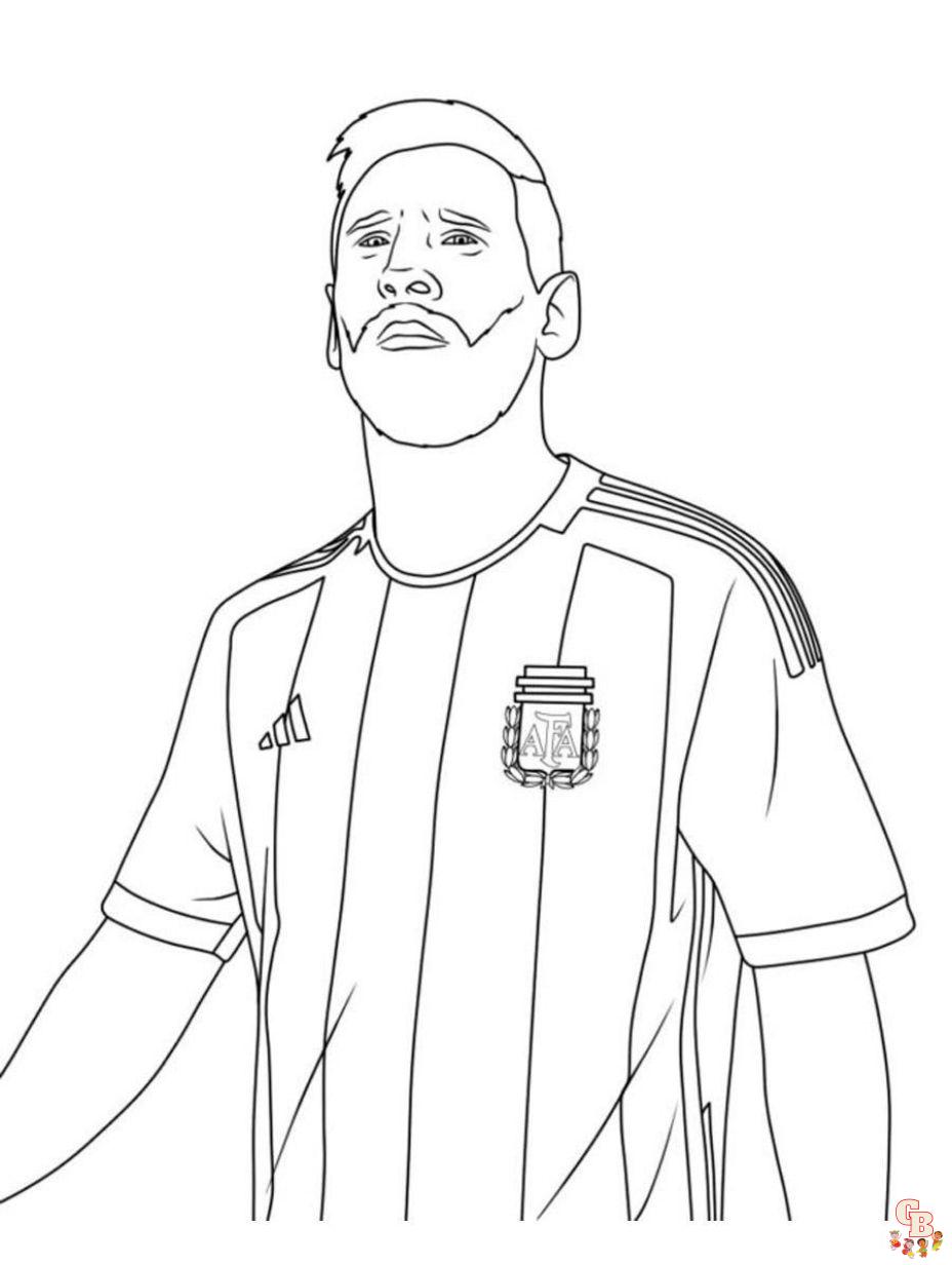 coloring pages messi