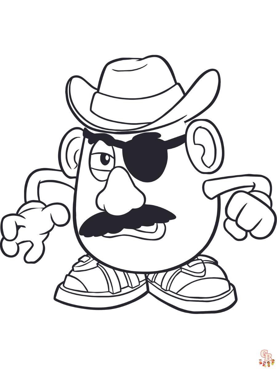 coloring pages mr potato head