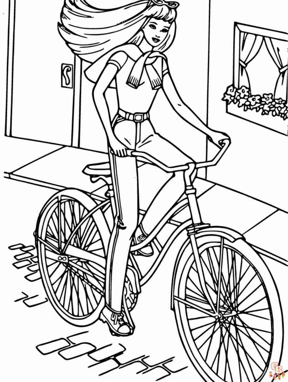 coloring pages of barbies