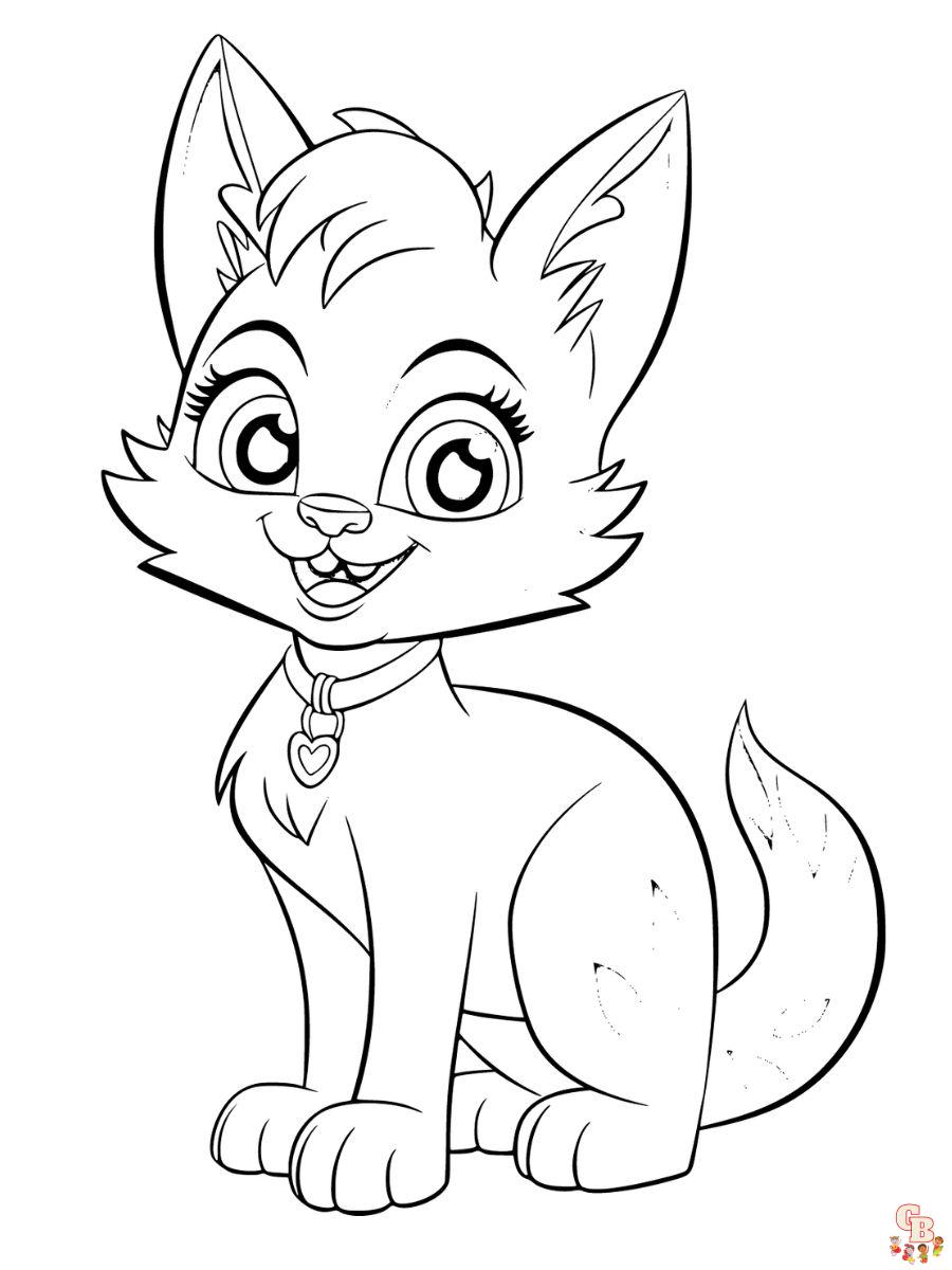 coloring pages of cartoon cats