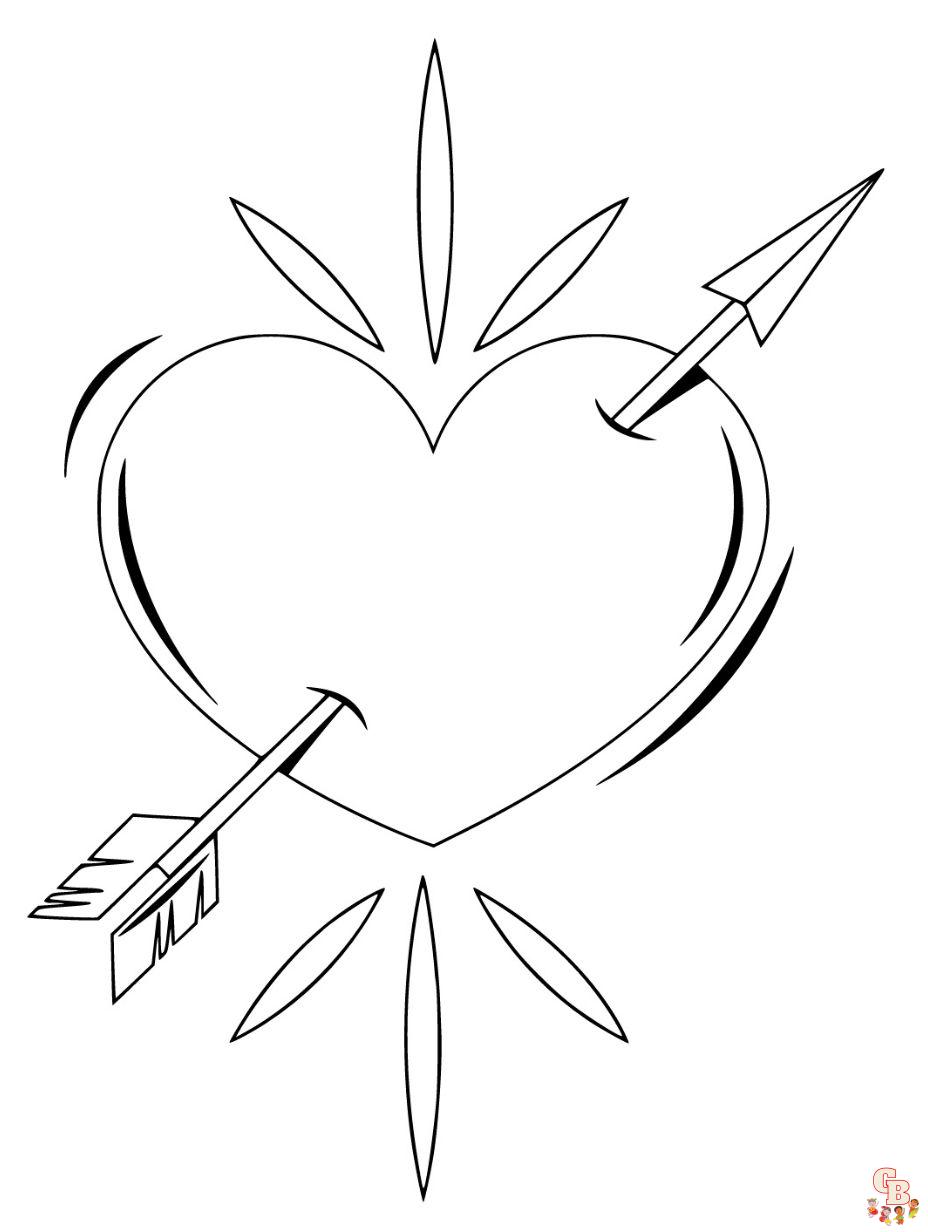 coloring pages of hearts