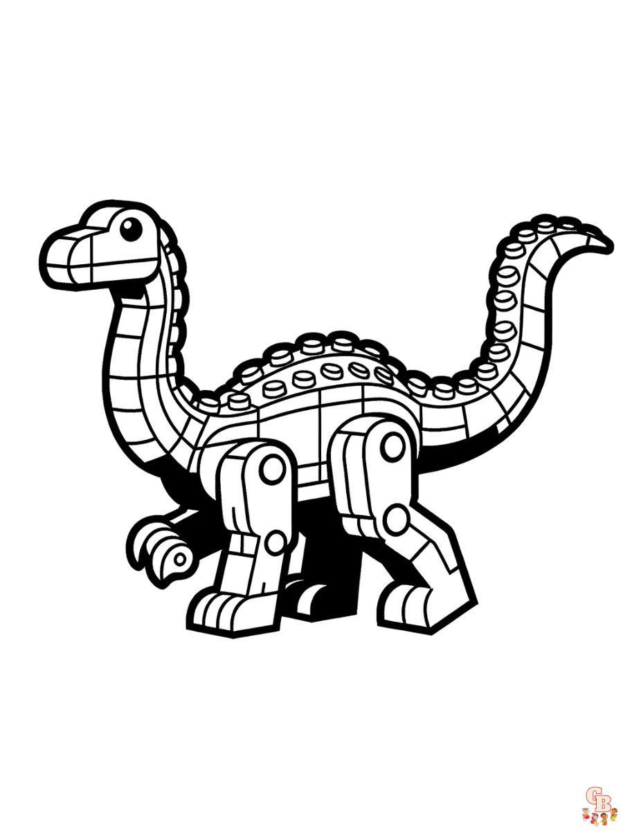 coloring pages of lego dinosaurs