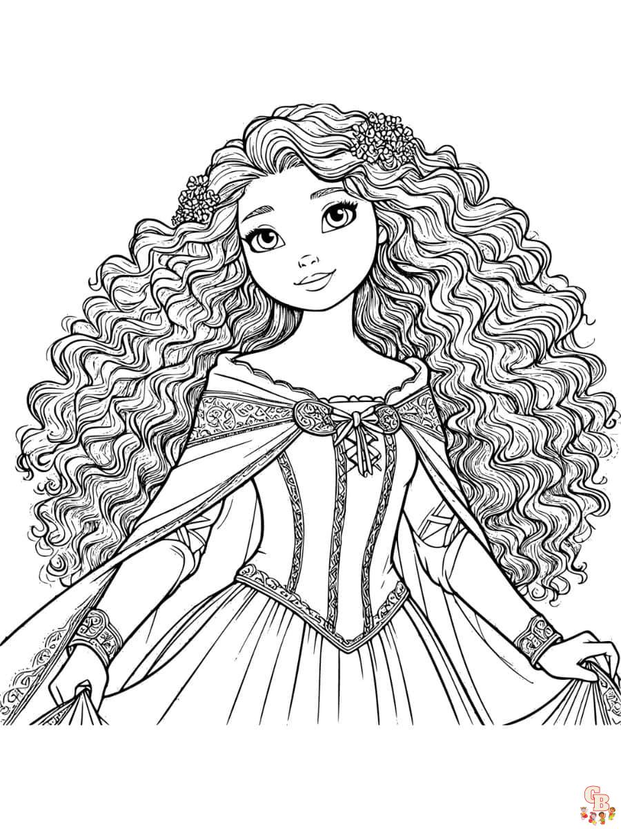 coloring pages of merida