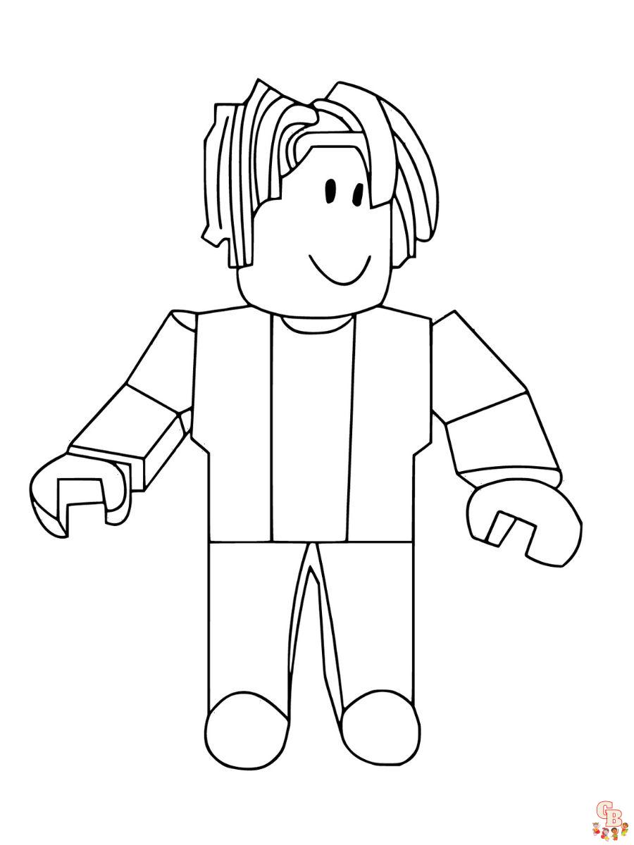 coloring pages of roblox