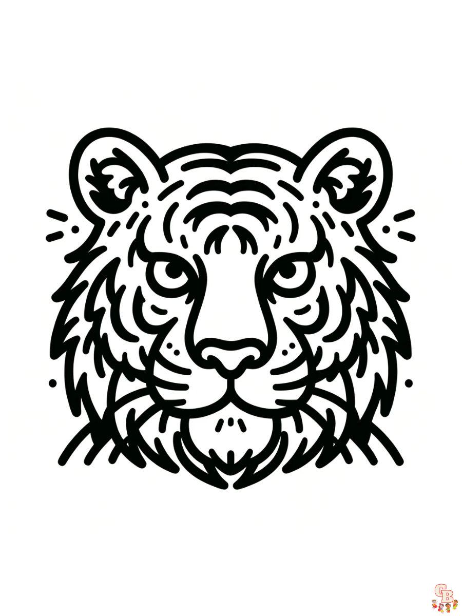 coloring pages of tigers