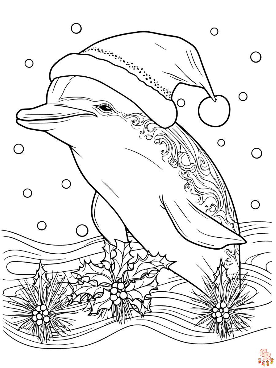 coloring pages of winter the dolphin