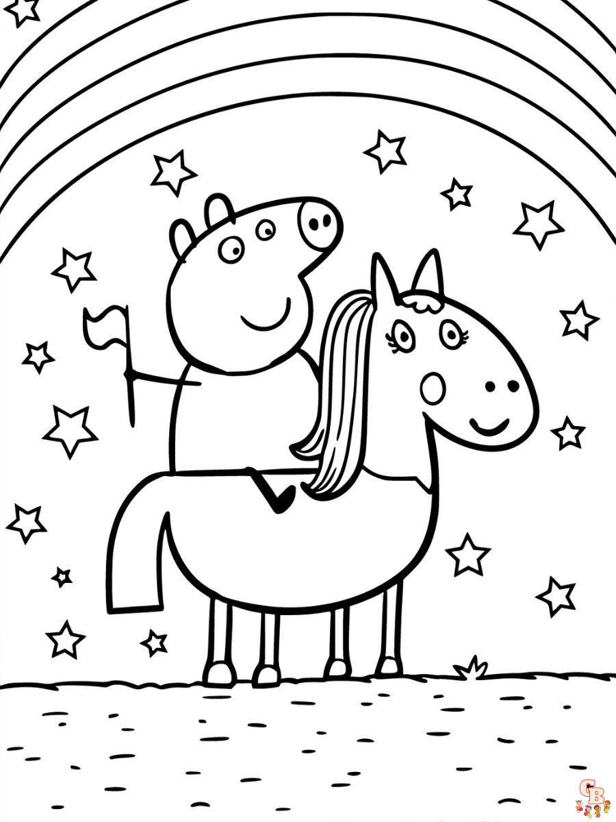 coloring pages peppa pig