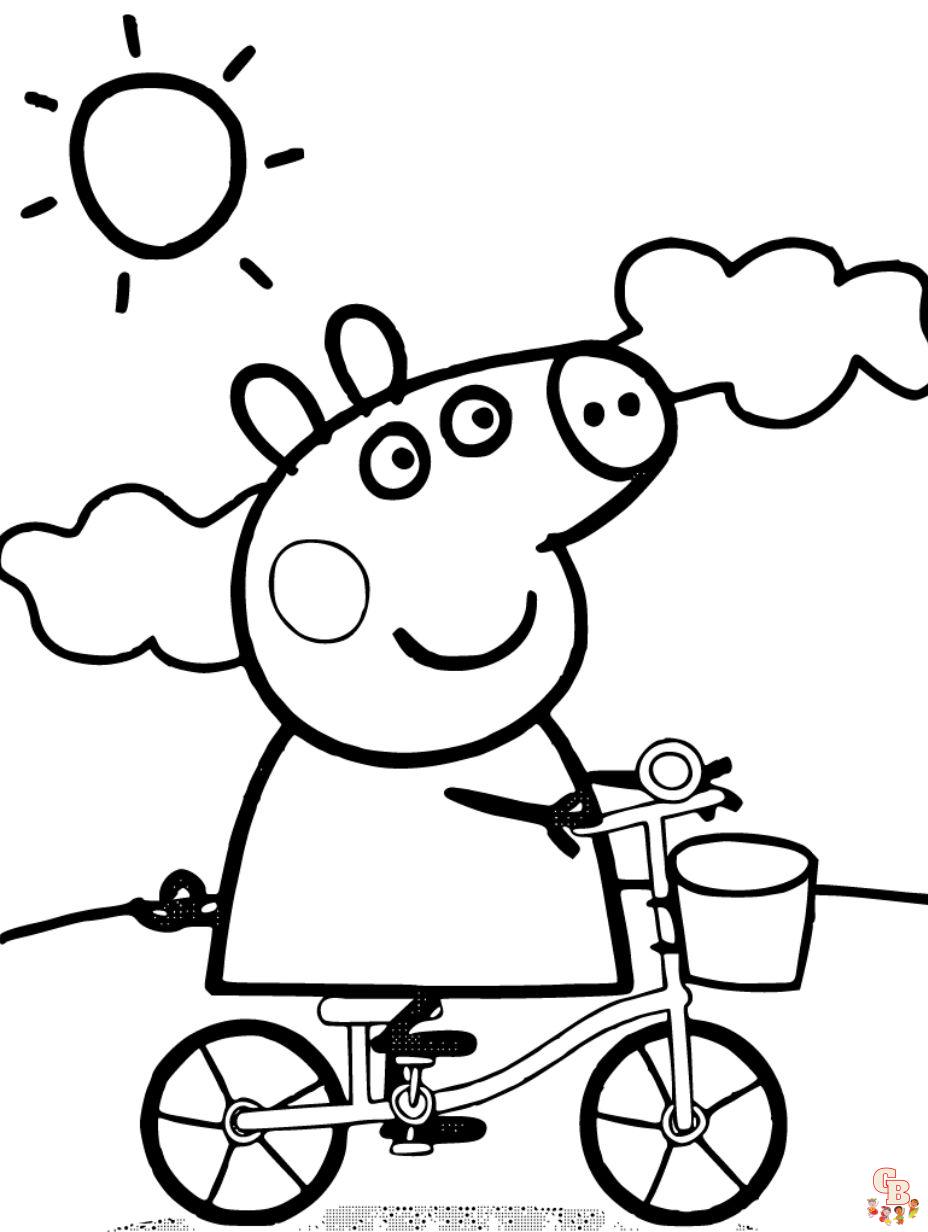 coloring pages peppa pig