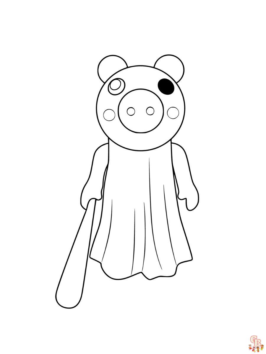 coloring pages piggy