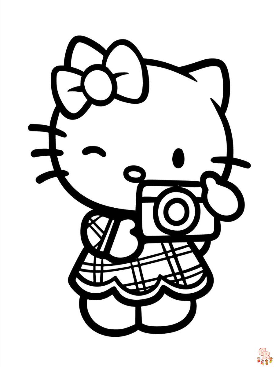 coloring pages printable hello kitty