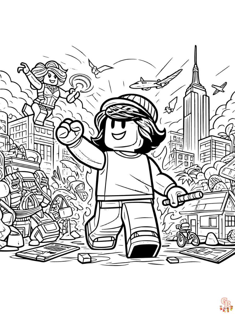 coloring pages roblox