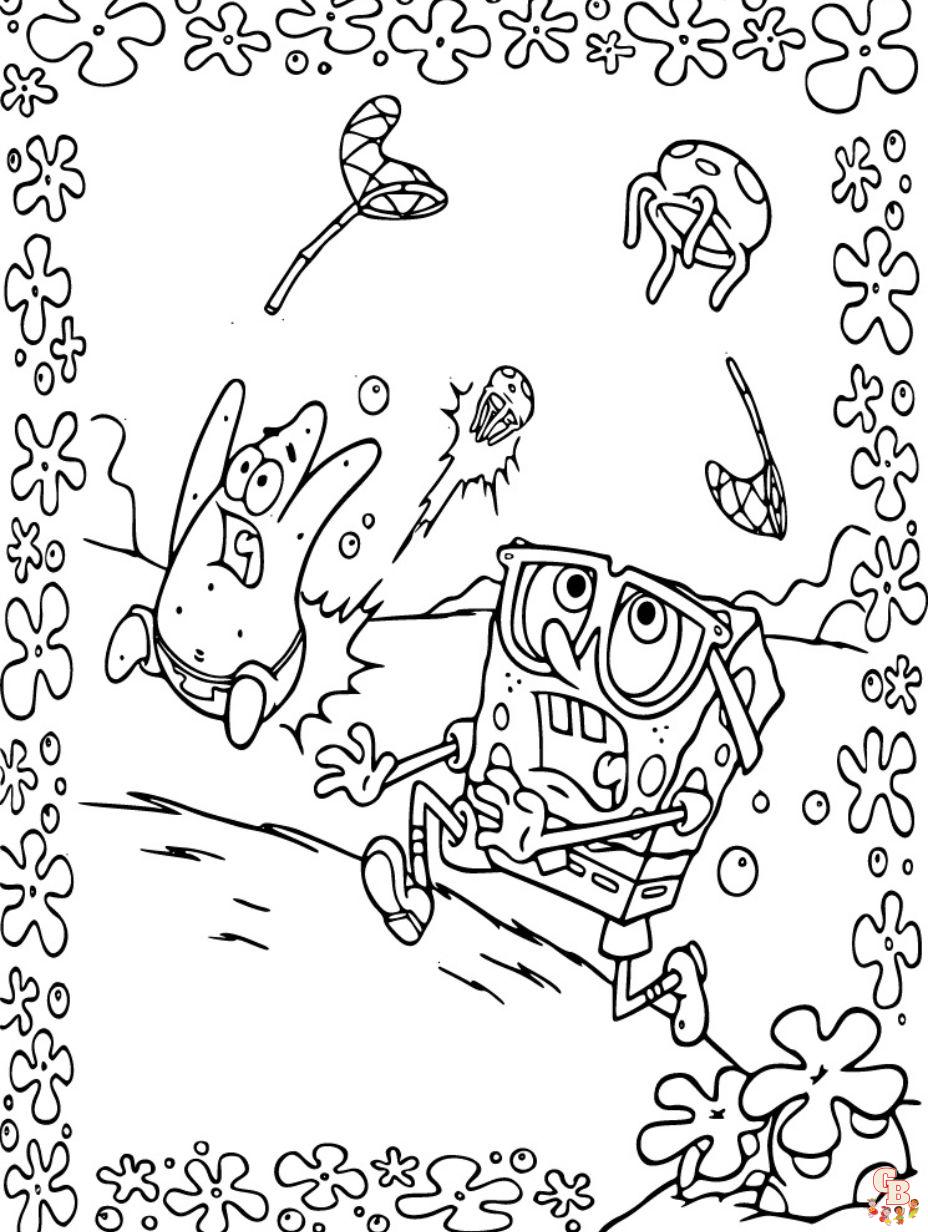 coloring pages spongebob