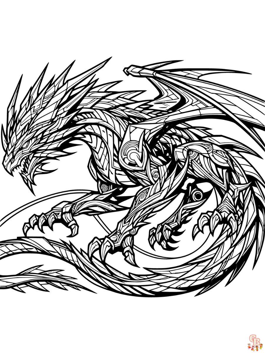 cool dragon coloring pages printable