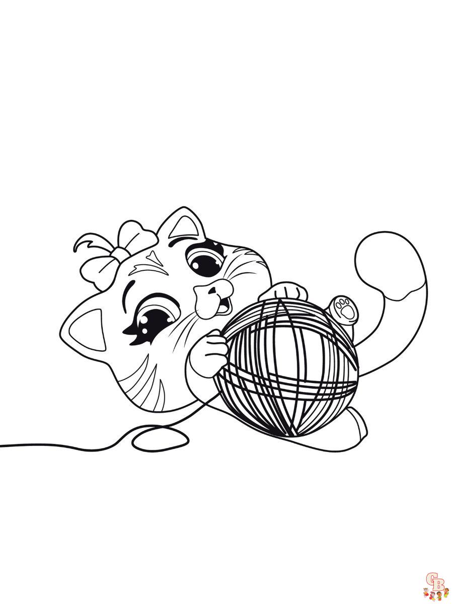 cosmo 44 cats coloring page