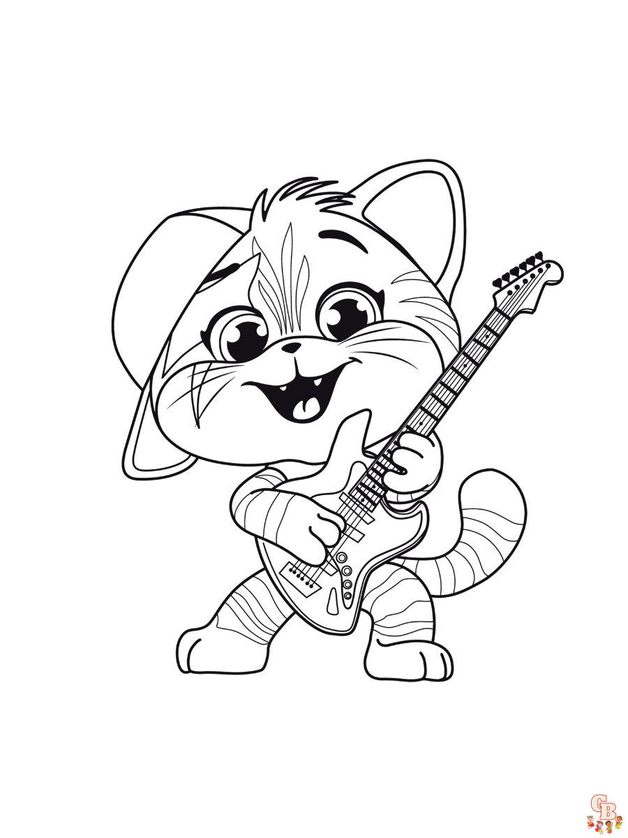 cosmo 44 cats coloring pages