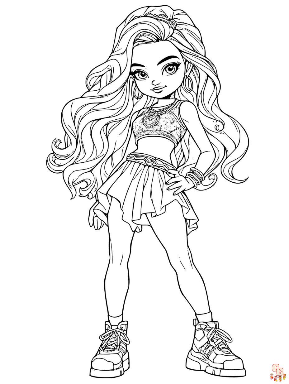 cute barbie coloring pages