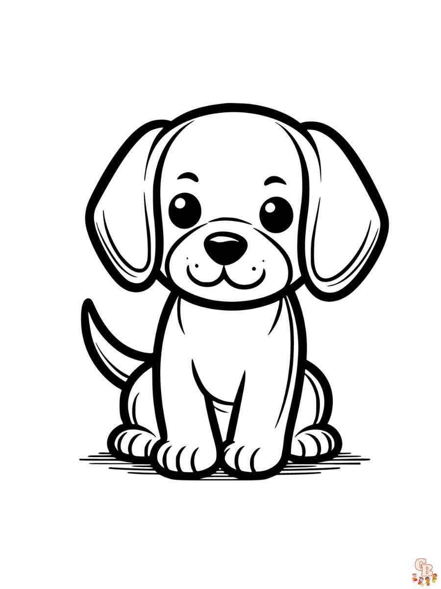 cute beagle coloring pages