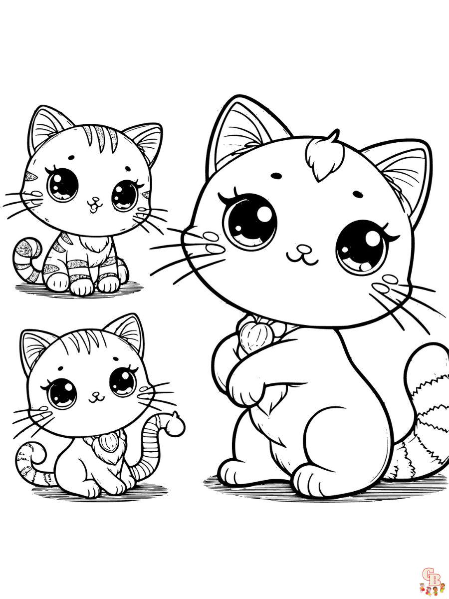 cute cat coloring pages