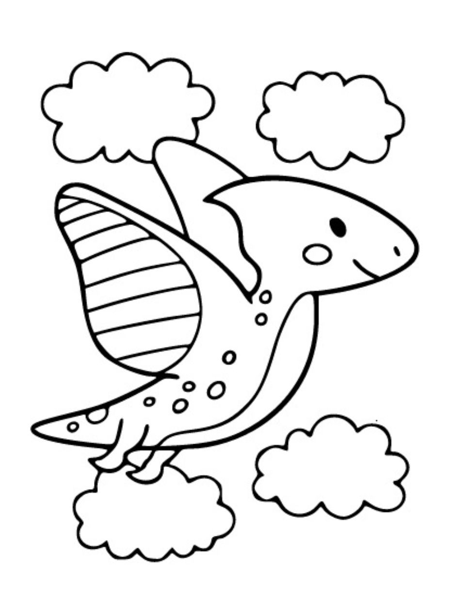 cute dino coloring pages