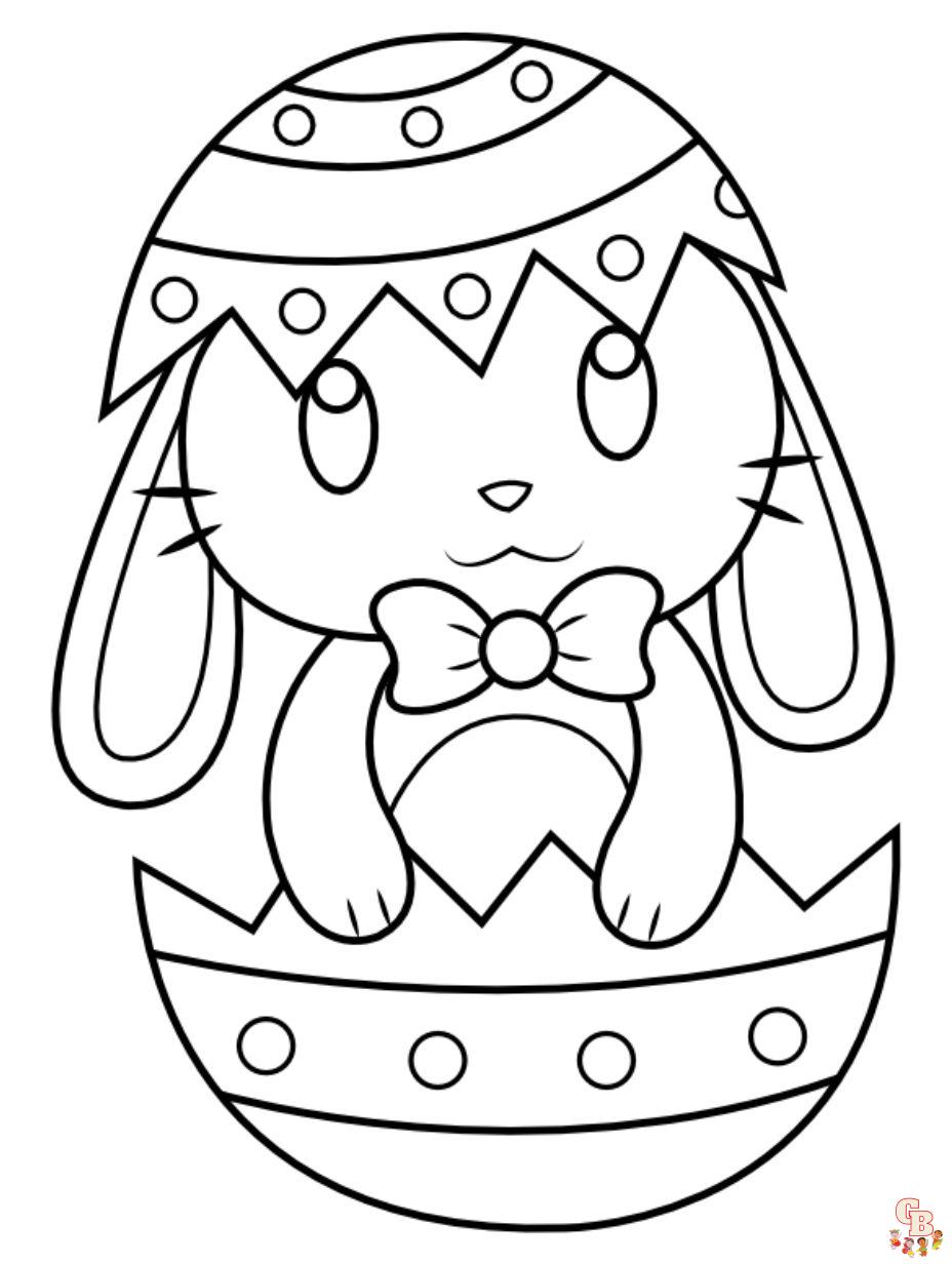 cute easter egg coloring pages