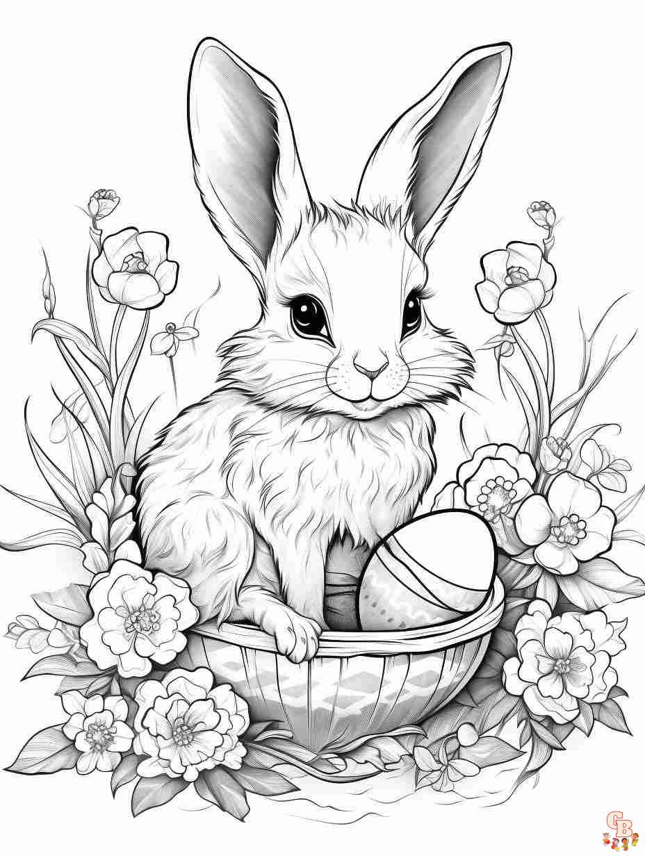 cute easy easter coloring pages