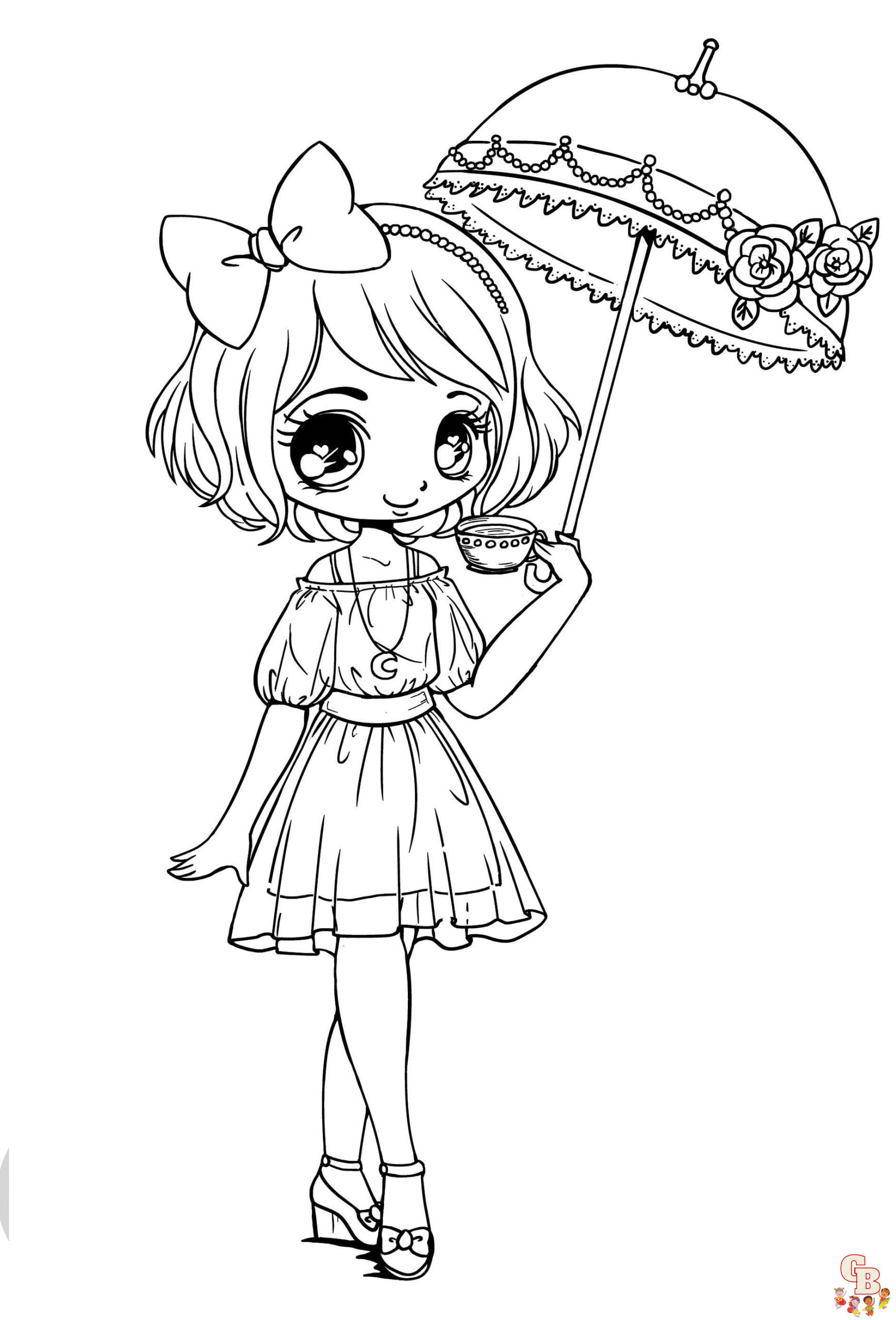 cute girly coloring pages