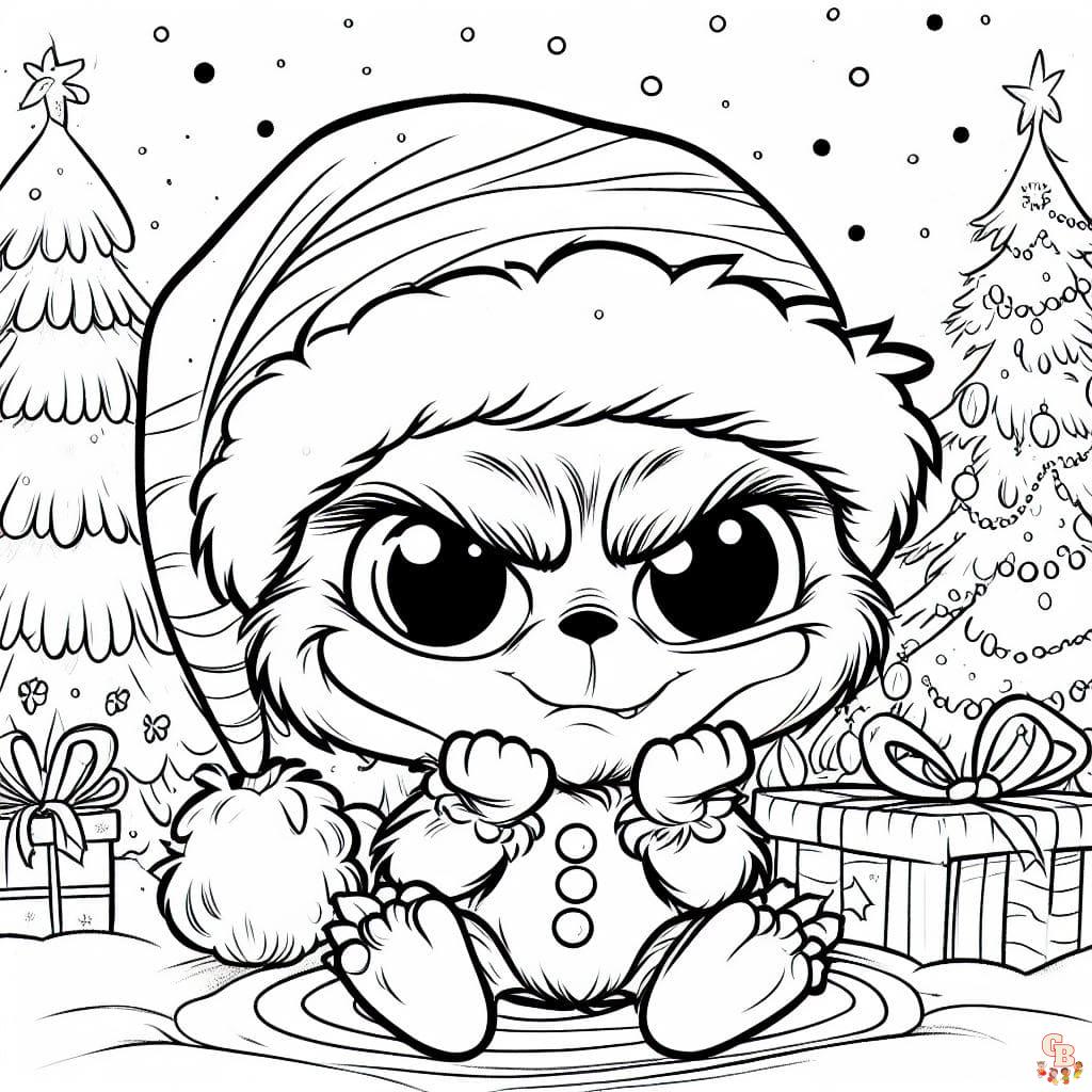 cute grinch coloring pages