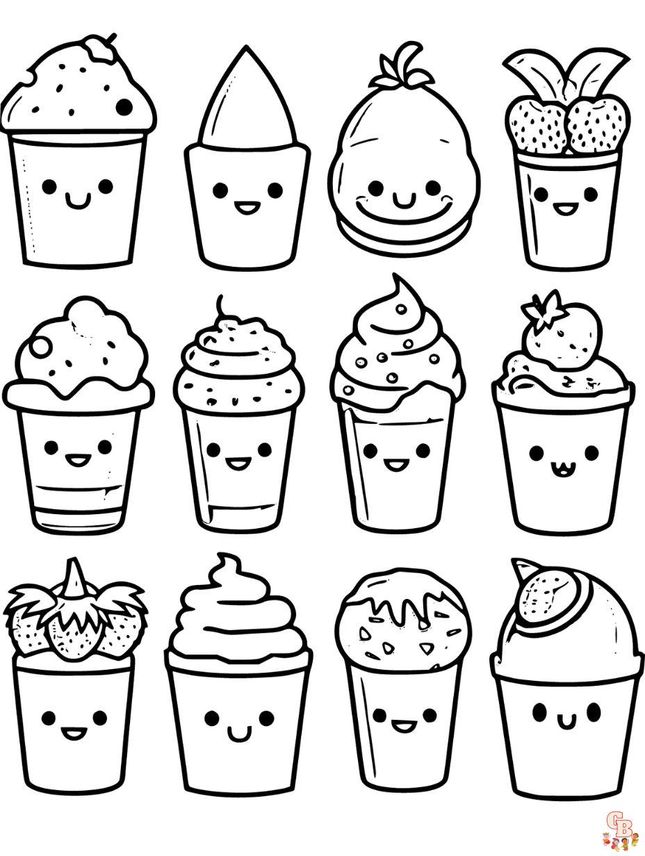 cute ice cream coloring pages