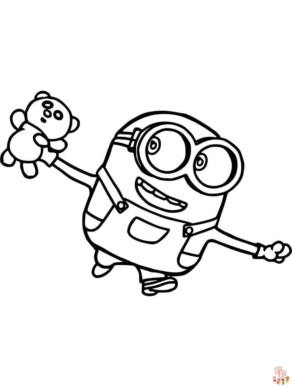 cute minion coloring pages