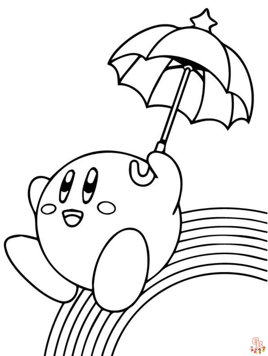 cute rainbow coloring page