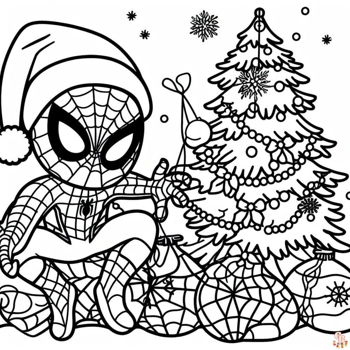 cute spider man christmas