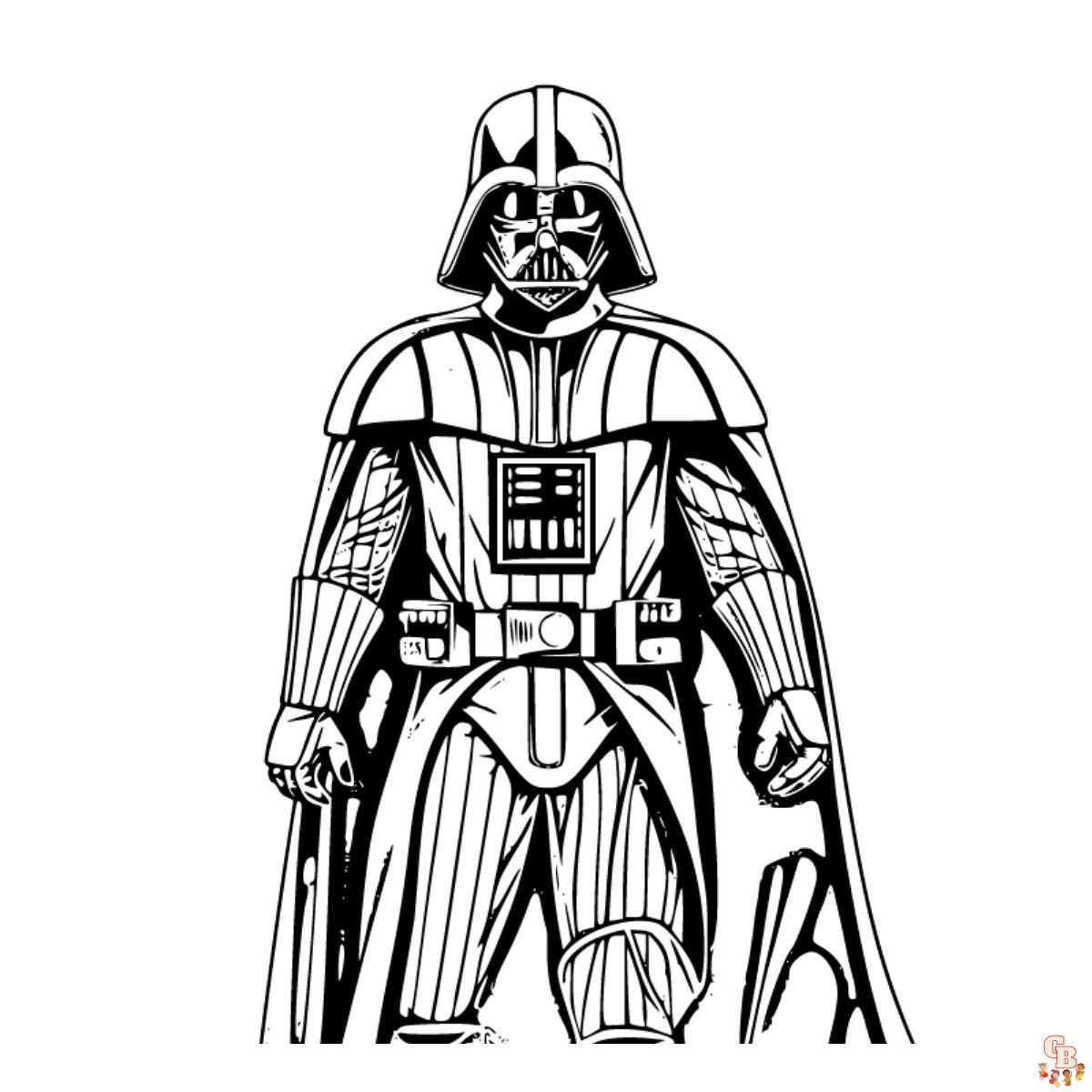 darth vader coloring pages printable