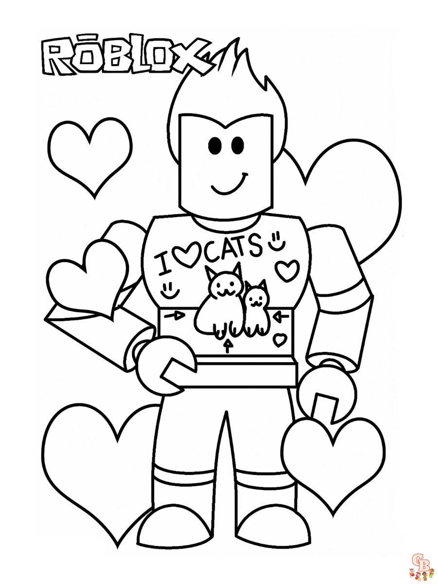 denis roblox coloring pages