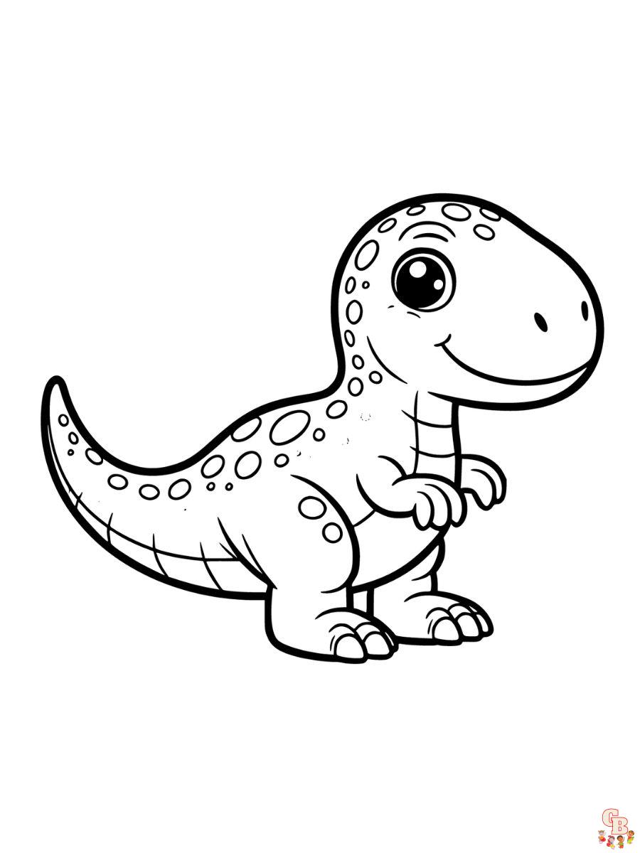 dinosaur coloring pages for preschoolers