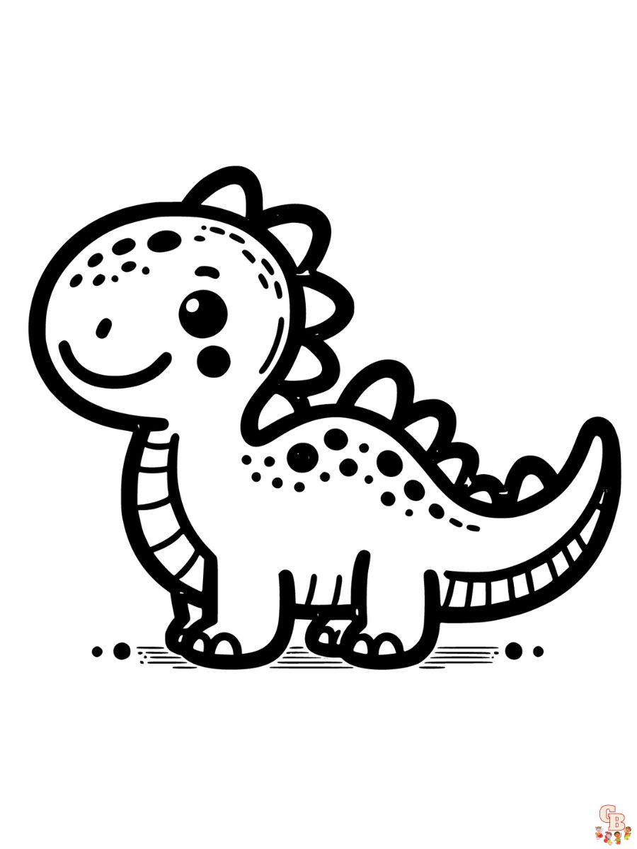 dinosaur coloring pages preschool