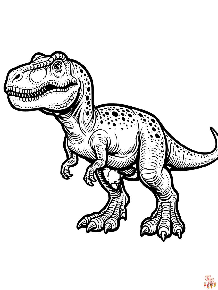 dinosaur coloring pages realistic