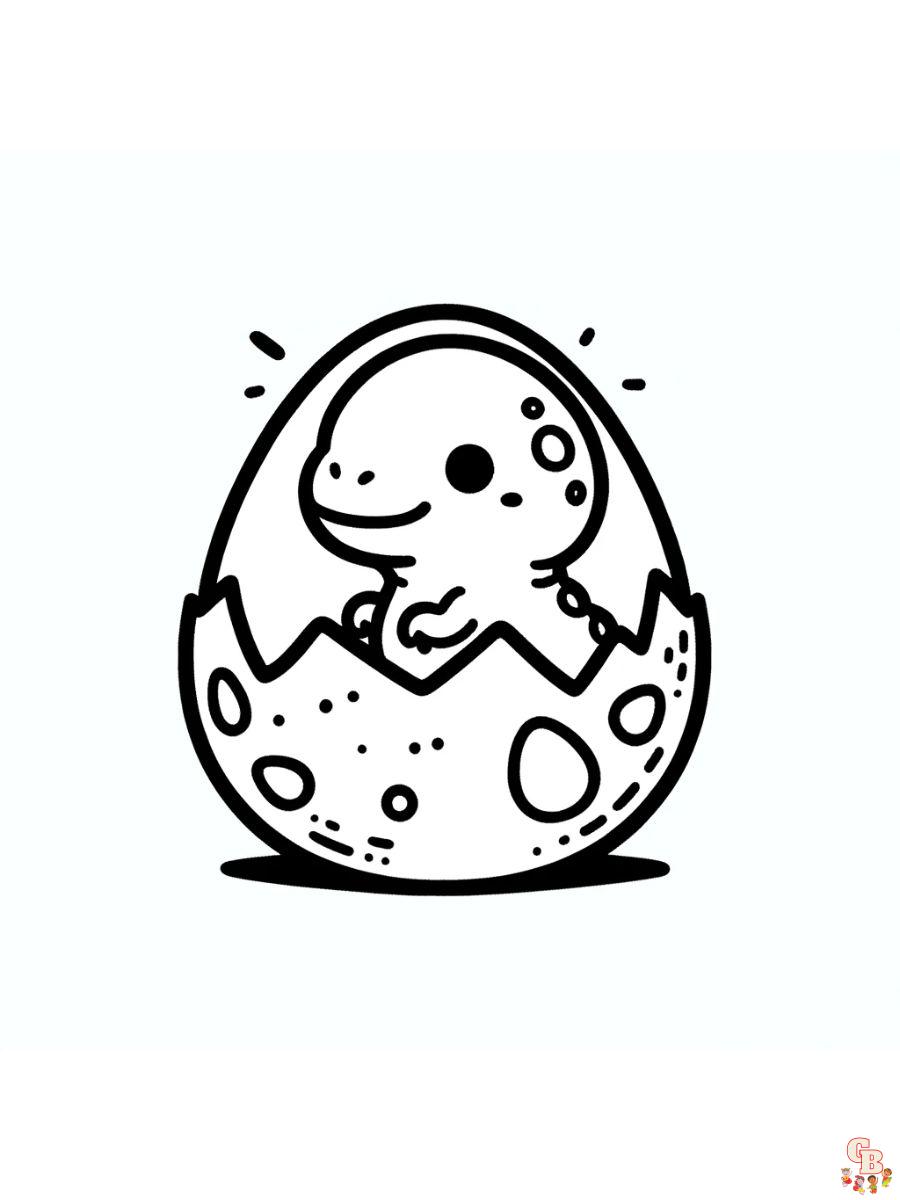 dinosaur egg coloring page