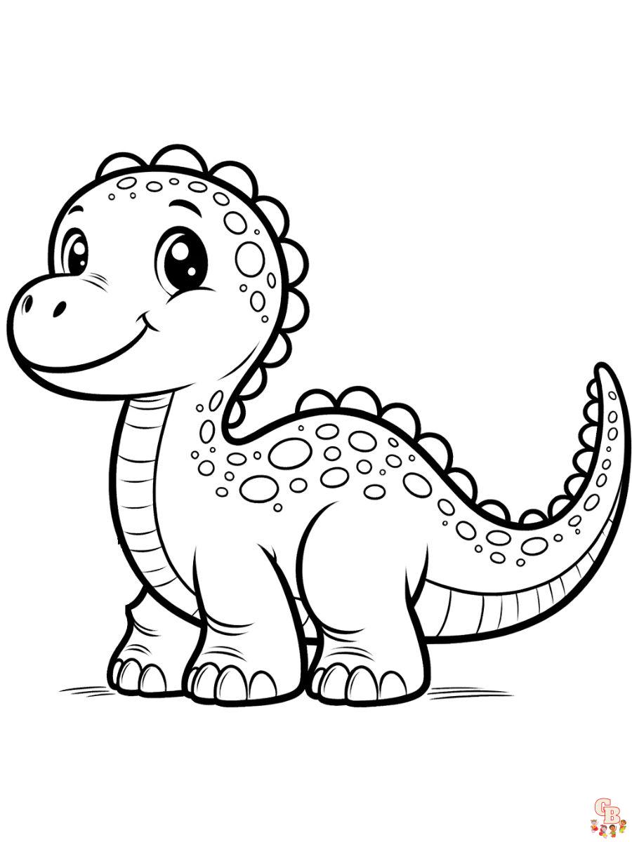 dinosaur preschool coloring pages