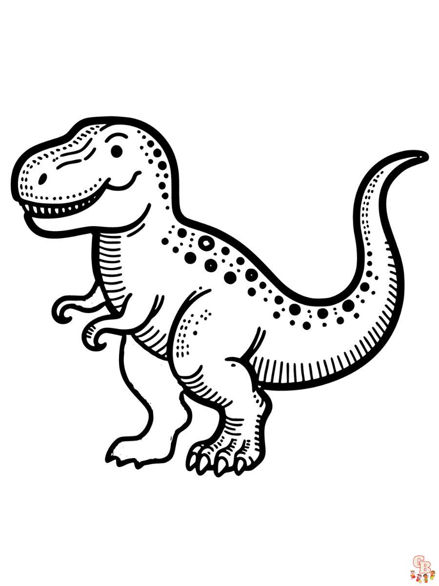 dinosaur t rex coloring pages