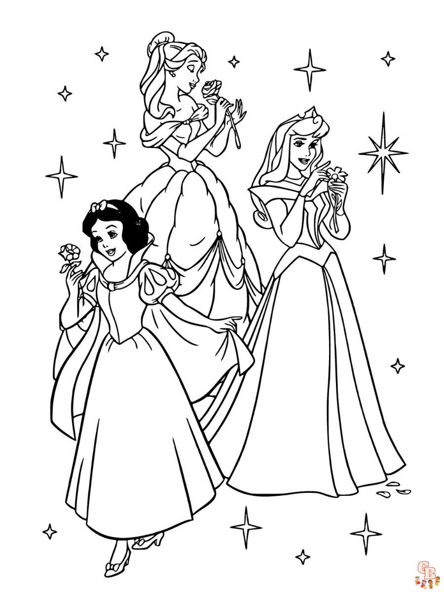 disney princess coloring page