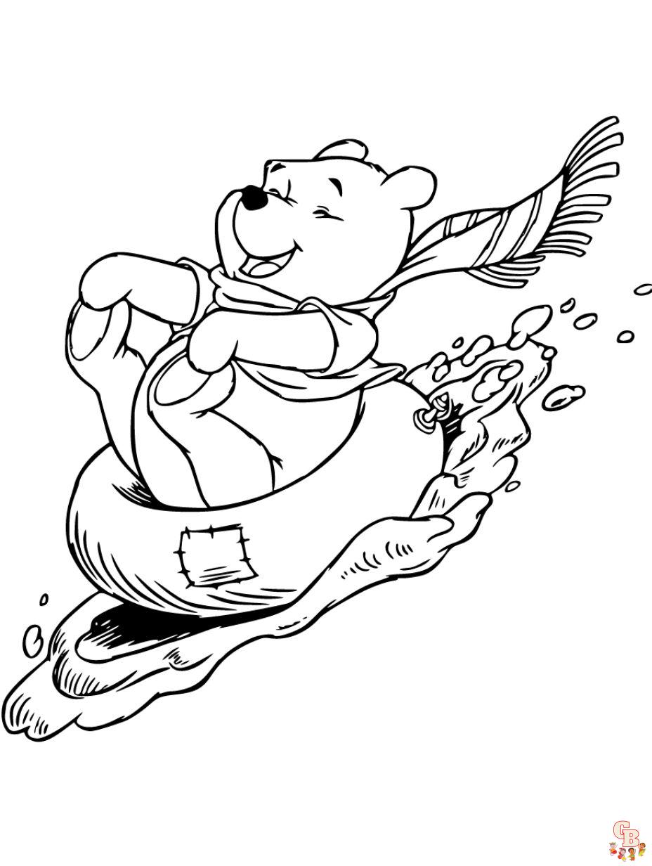 disney winter coloring pages