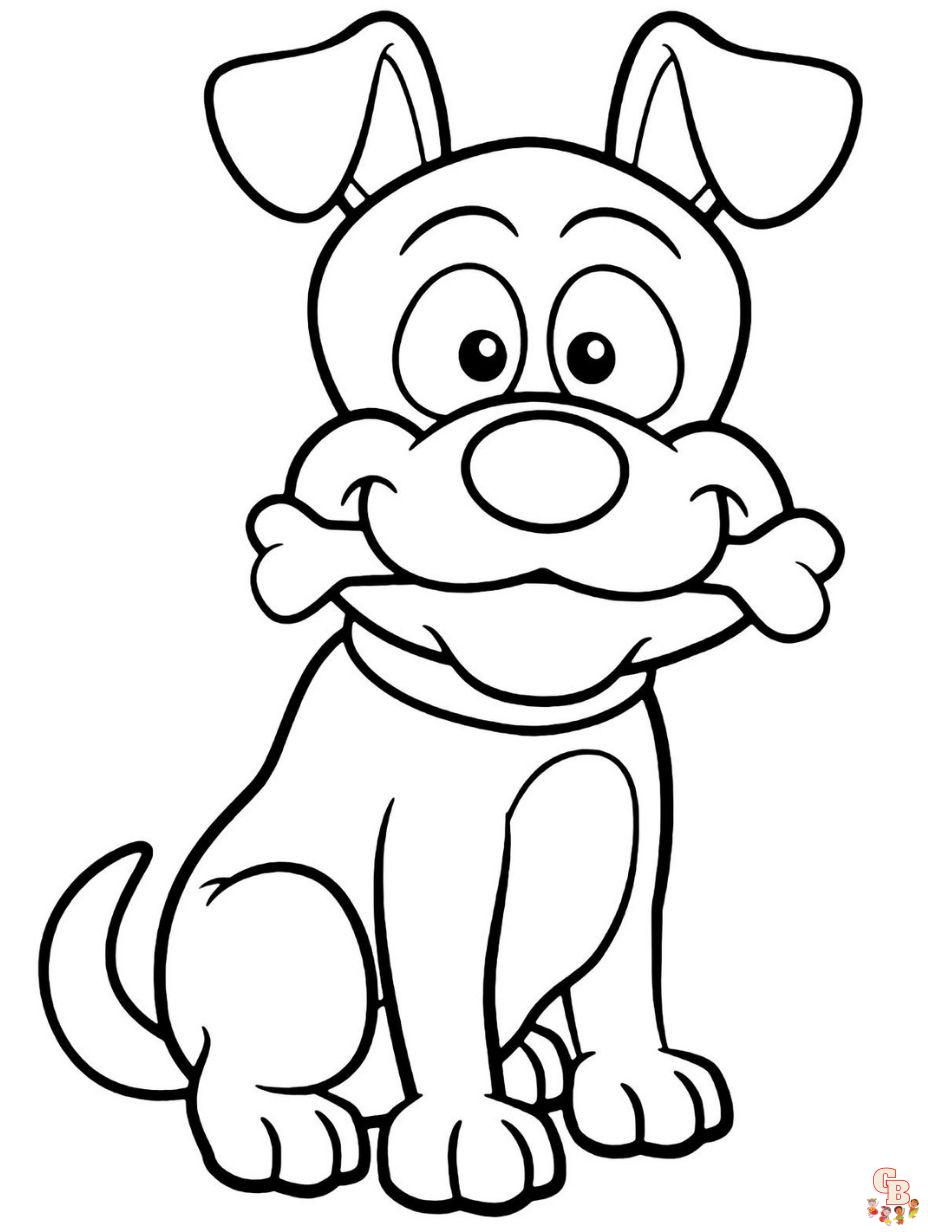 dog cartoon coloring pages