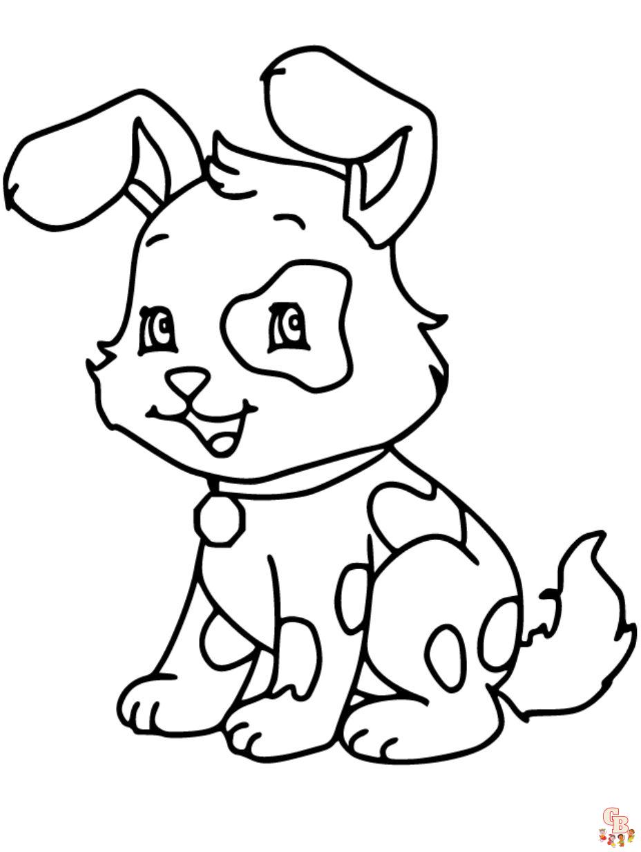 dog coloring page