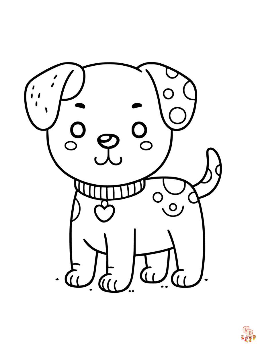 dog coloring pages free printable