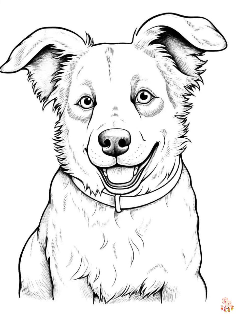 dog coloring pages realistic