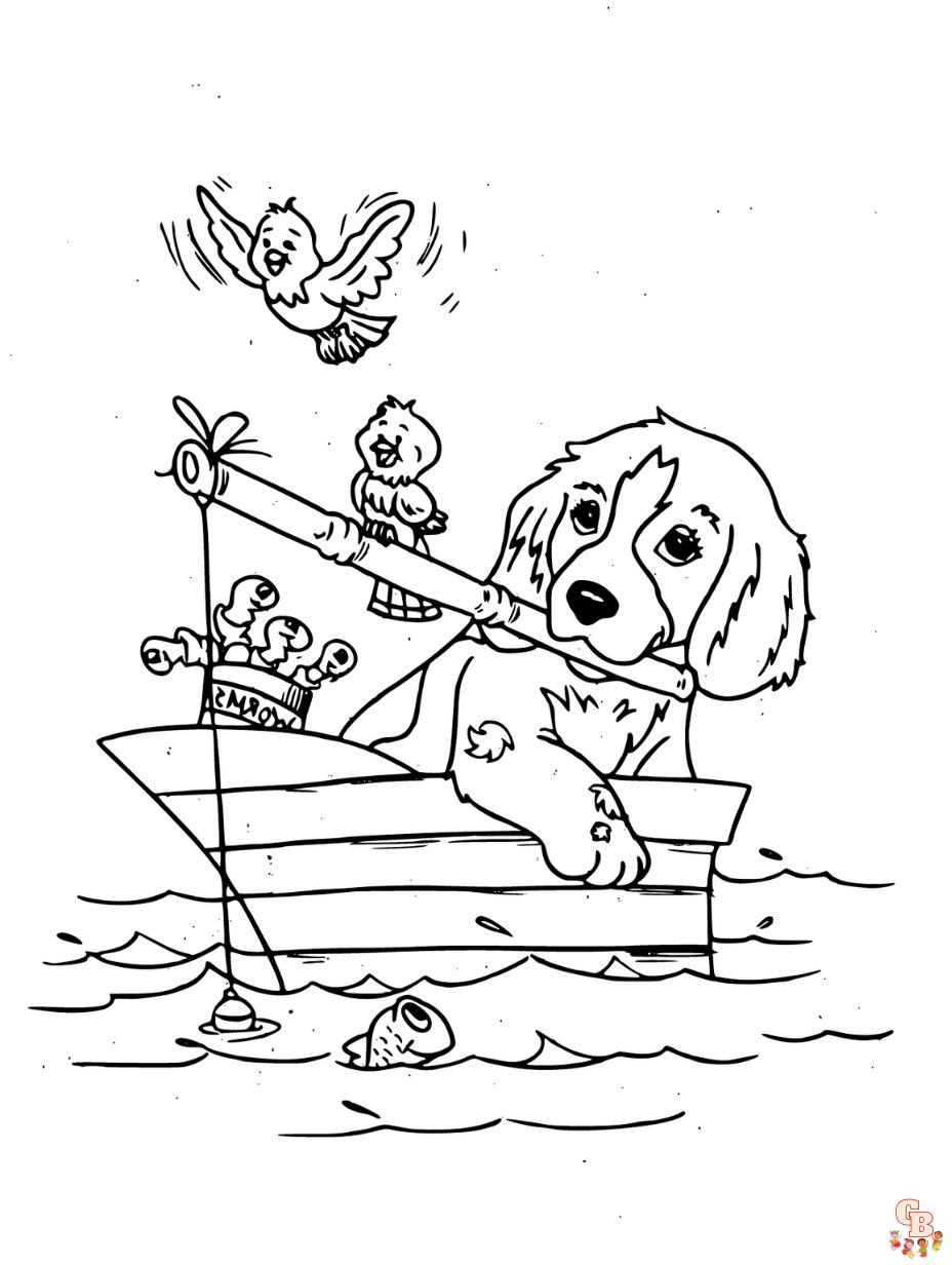 dog printable coloring pages