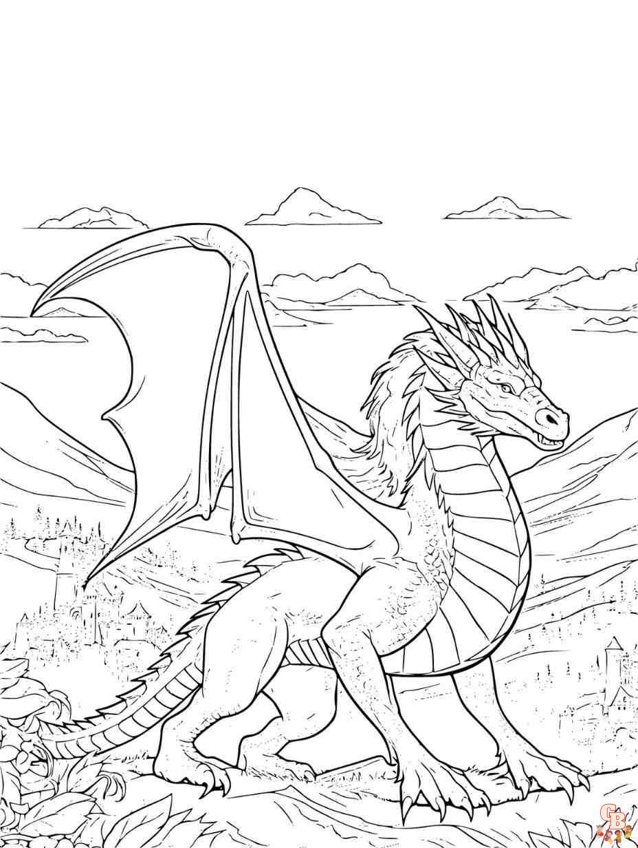 dragon coloring pages