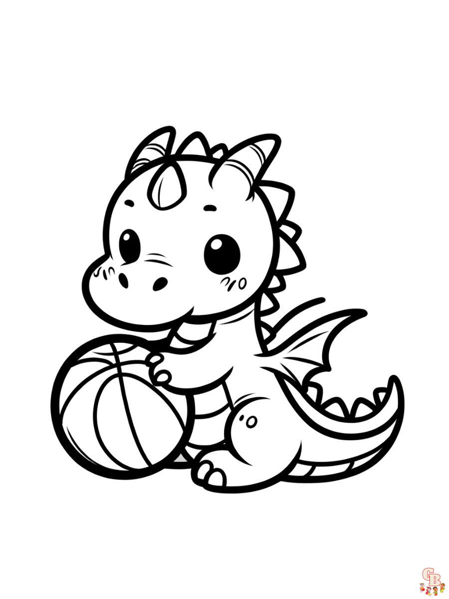 dragon coloring pages for preschoolers