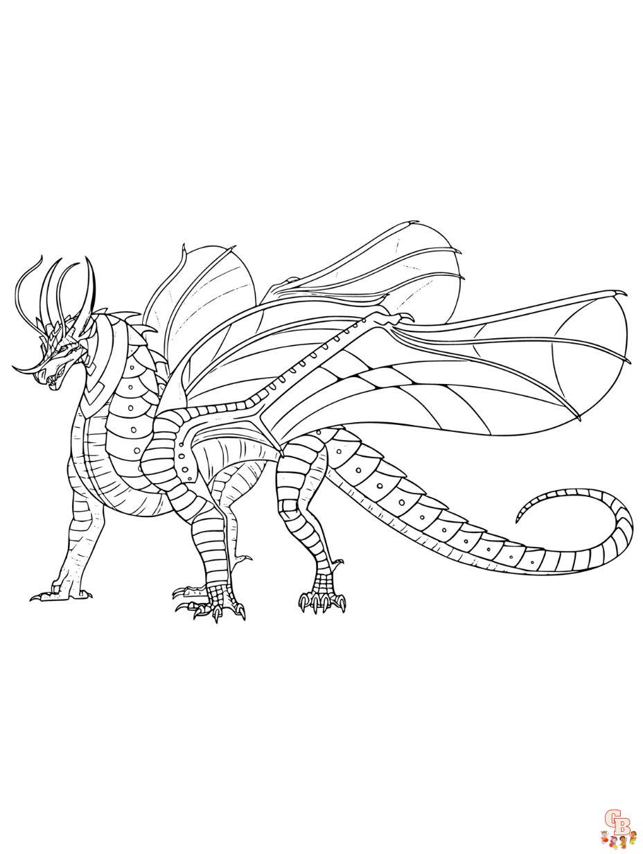 dragon coloring pages free